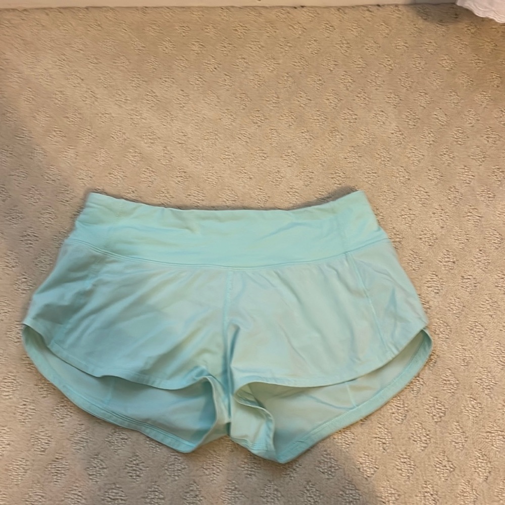 lululemon size 2 speed up shorts